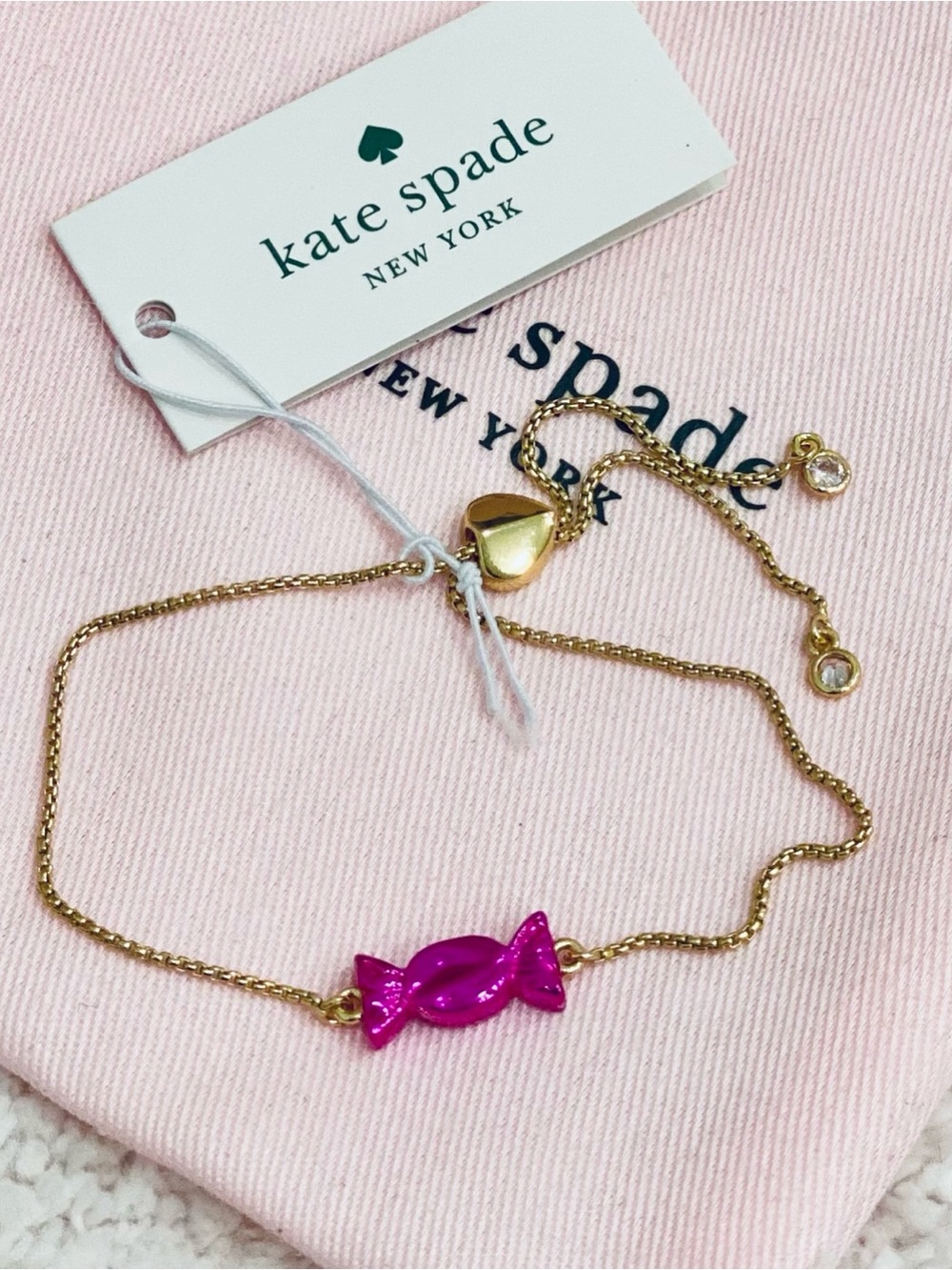 Kate Spade candy charm 🍬 adjustable bracelet woman’s fashion jewelery novel NWT